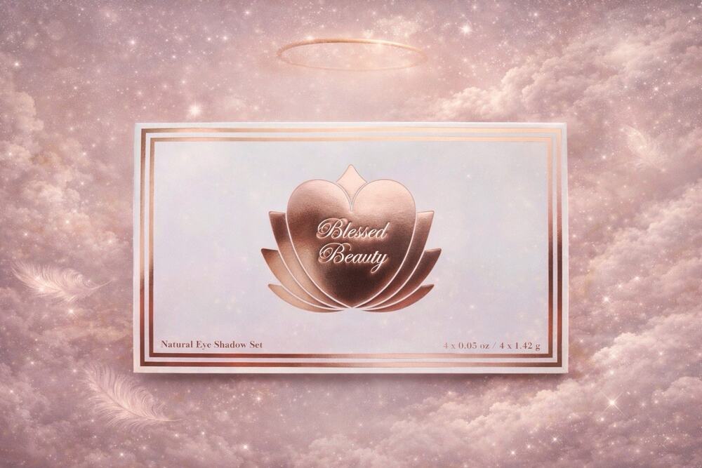 Blessed Beauty Ethereal Eyes Natural Eyeshadow Quad Stackable 4 Shade Set